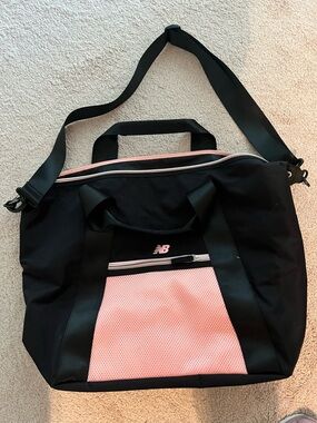 New Balance Black and Pink Sport Tote